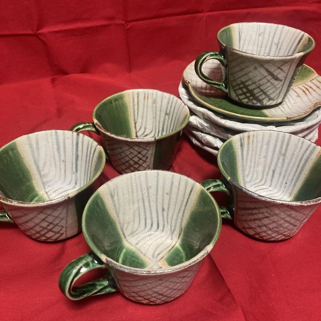 織部焼　鉢5客 Amazon.co.jp: 瀬戸焼 長曽窯 織部 碗皿5客揃い : ホーム＆キッチン